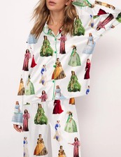 Scarlett Vintage Satin Pajama Set For Women