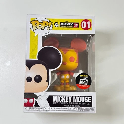 Funko Pop! Disney Mickey Mouse 90 Years Mickey Mouse #01 Orange Funko Exclusive