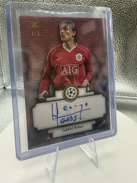 Definitive Topps Gabriel Heinze 1/1 On Card Auto