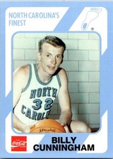 1989-90 Collegiate Collection/Coca-Cola North Carolina's - Billy Cunningham #40