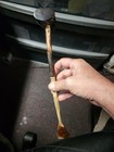 Vintage Antique Carved Horn Handle Back Scratcher — photo 2