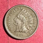 1863 US Copper Nickel Indian Head Cent! Choice VF! Civil War Days!