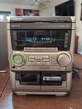 Aiwa CX-NA555 Digital Audio System/ Remote TESTED WORKS Cassette Eats Tapes