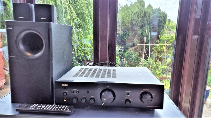 Denon PMA-700AE amplifier with Bose Acoustimass Speakers