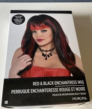 Red & Black Enchantress Wig Size Adult Costumes Halloween Cosplay. New.