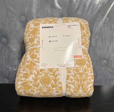 Sonoma New Traditions Odessa Floral Reversible Quilt Full / Queen
