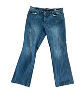 Lucky Brand Sweet N Low Jeans Bootcut Distressed Destroyed Sz 16/33 Y2K See Pics