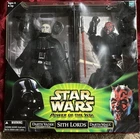 Vtg 2000 Sith Lords Darth Vader & Darth Maul 12" STAR WARS Power of the Jedi
