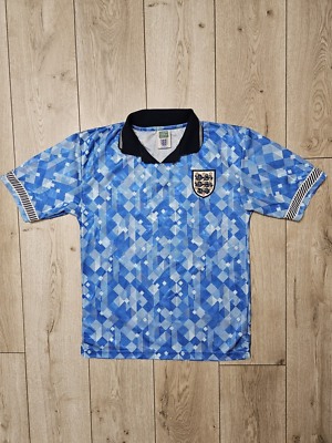 ENGLAND 1990 1992 THIRD FOOTBALL SHIRT SOCCER JERSEY M SCORE DRAW
