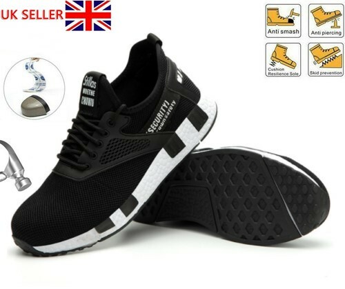 wide fit steel toe cap trainers