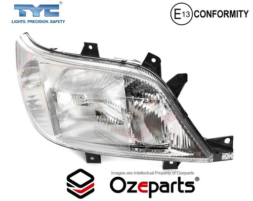 Pair LH+RH Head Light Lamp W/ Lines For Mercedes Benz Sprinter Van 2000~2003 - Picture 4 of 5