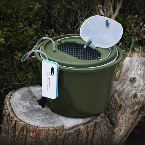 Rechargeable USB Charging Fishing Aerator Air Pump For Live Bait Bucket - Picture 5 of 24