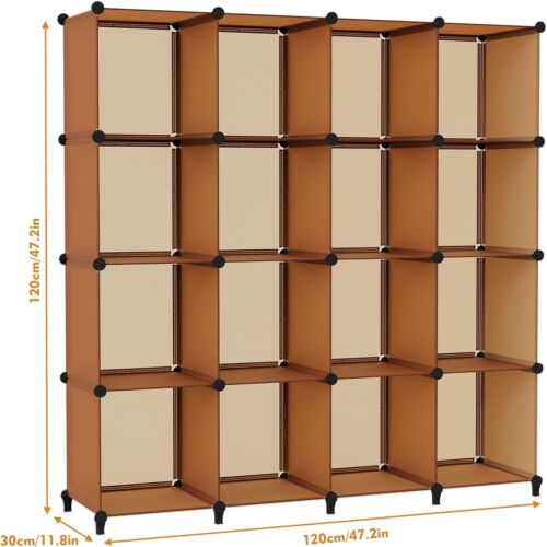 Stylish 16-Cube Organizer with Sturdy Metal Frame - Easy Assembly Included - Picture 5 of 9
