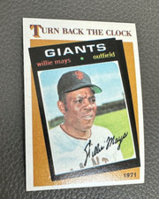 1986 Topps WILLIE MAYS #403 1971 Turn Back the Clock Giants Baseball Card