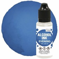 Couture Creations, Alcohol Ink, .4 oz, Evening Blue Ink, Blue Alcohol Ink