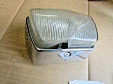 Mercedes W110 Heckflosse Blinkerglas Blinker wei&szlig; Chrom rechts original BOSCH