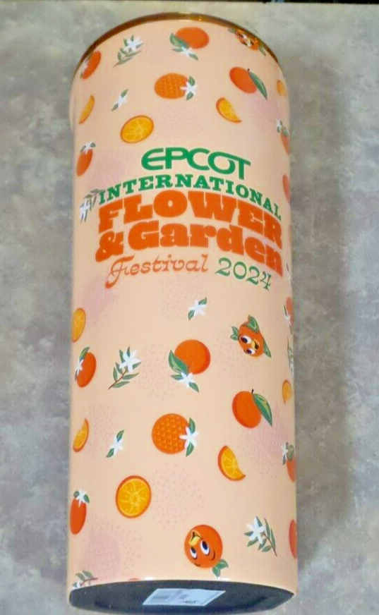 2024 Disney Parks Epcot Flower and Garden Orange Bird Corkcicle Tumbler