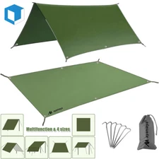 Camping Tent Tarp Sun Shelter Hammock Cover Waterproof Canopy Rain Fly Mat Pad