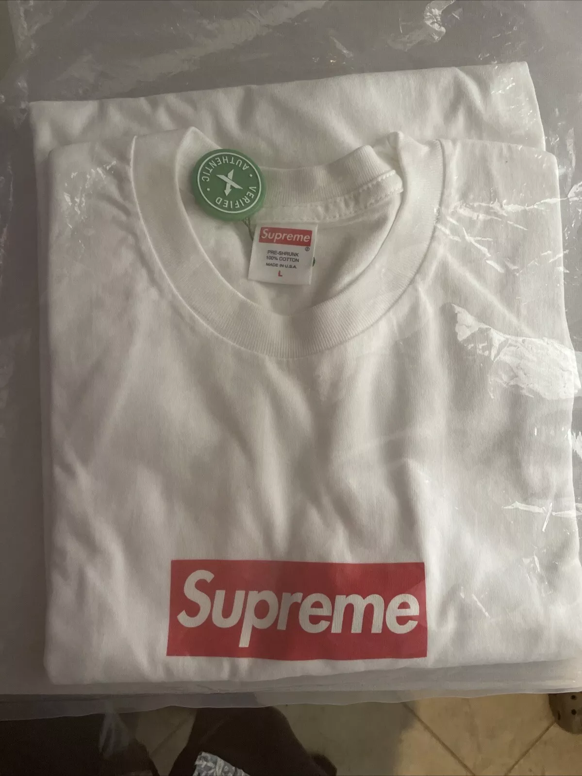 Tee shirt manches longues logo Supreme Box FW20 (FW20T15) taille L