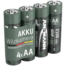 Ansmann 1322-0026 AA Battery Rechargeable NiMH 2100mAh 4pcs Low Self-discharge 6.80 per battery