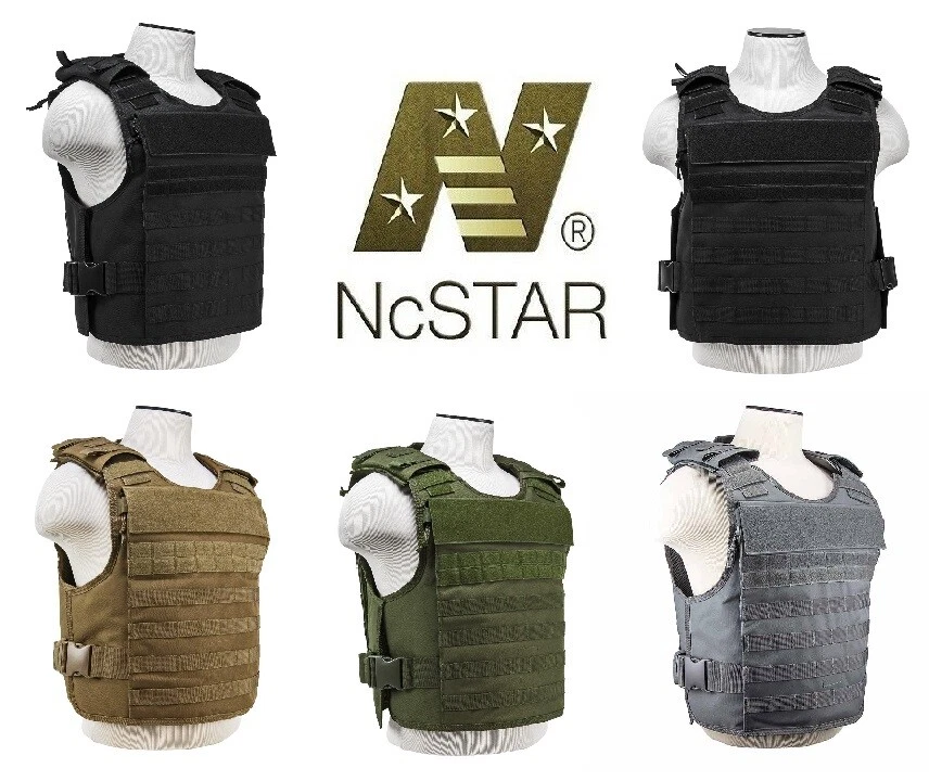 NEW NcSTAR External Pocket Tactical Plate Carrier M-2XL Adjustable
