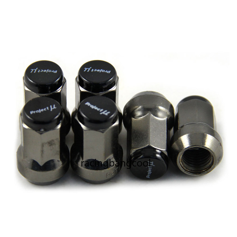 M12*1.5 Back Project MU JDM Super 7 Lock Lug Nuts Teal Acorn Wheel Rims