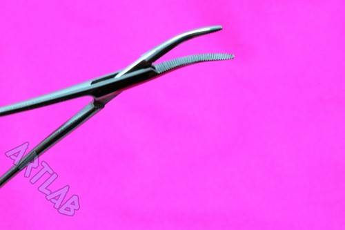 1 PC MOSQUITO HEMOSTAT FORCEPS 5" CURVED STAINLESS STEEL SURGICAL MEDICAL - Picture 9 of 10