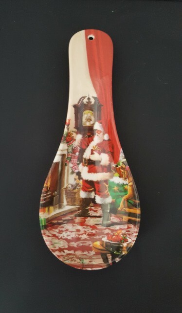 Classic Santa Scene Christmas Santa Spoon Rest