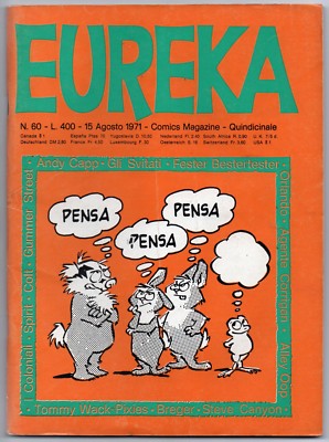EUREKA N.60 Horn Editorial 1971 Secret Agent Corrigan X-9 Alley Oop Don Martin