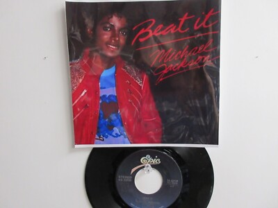   ' MICHAEL JACKSON ' HIT  45 + PICTURE [BEAT IT ]   1983 !  
