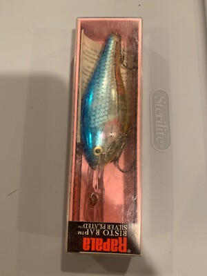 Leurre Rapala Risto Rap RR-9 – Bleu Argent, Dans Sa Boîte D'origine