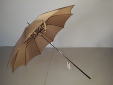Antique Vintage Parasol Umbrella w/ Engraved Silver 800 Handle