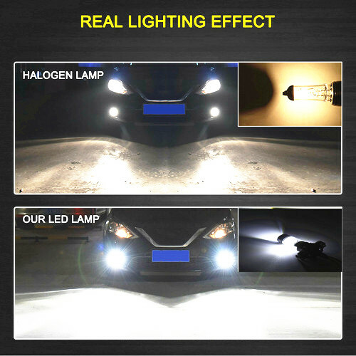 For Ford F150 F250 F350 Super Duty 9145 H10 100W 6000K White LED Fog Light Bulbs - Foto 10 di 12