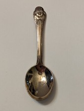 VTG Gerber's Baby Feeding Spoon c. 1940 Winthrop Silver Plate Short Handle 4.25"