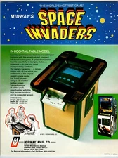 Space Invaders Arcade Game FLYER Original 1978 Retro Video Game Alien Ships Art