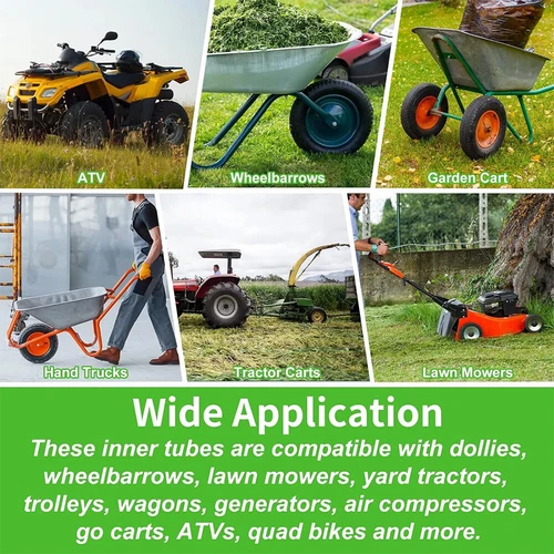 2 Stück 15x6.00-6 Schlauch 15x6-6 für Rasenmäher Traktor TR13 Schwerlast - Bild 2 von 10