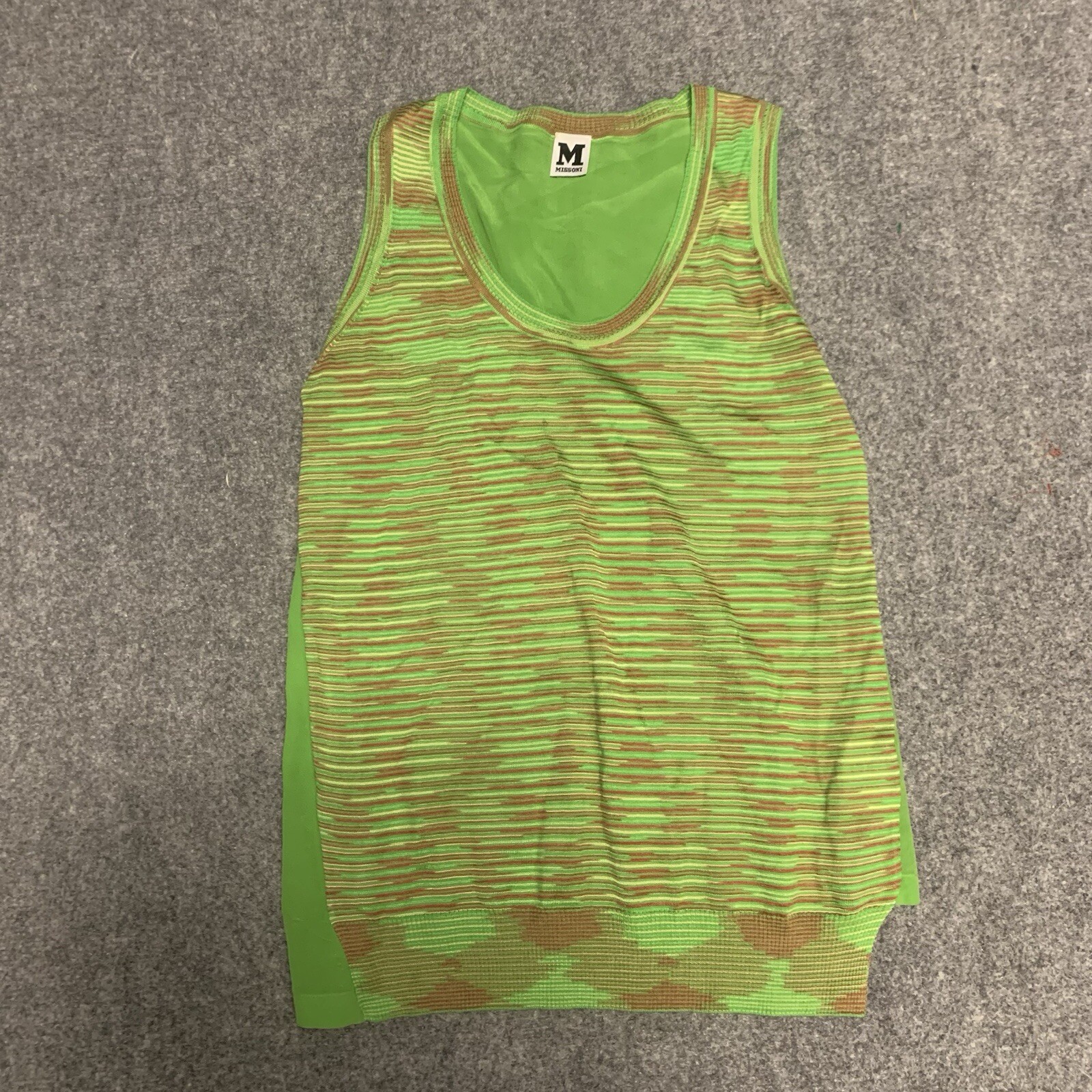 MISSONI M Multicolor Colorful Tank Top Shirt-Sz S/M-Italy-RARE