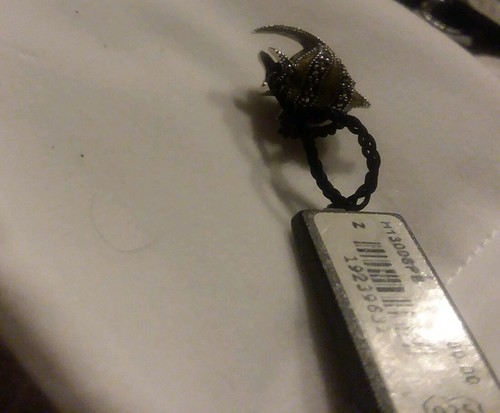RARE ZALES BLACK LABEL Persona .925 SILVER DIAMOND SWORD FISH Charm LOT KR5953 - Picture 3 of 4
