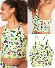 Old Navy Women  s Light Support PowerSoft Longline Sports Bra Size XS S M XL 2X