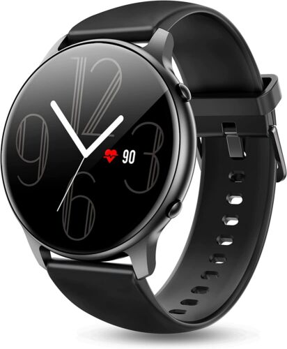 Okrągły smartwatch kompatybilny z Samsung Galaxy Motorola Google OnePlus iPhone - Zdjęcie 1 z 25