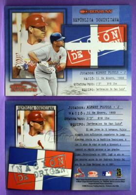 Albert Pujols 2002 Donruss Super Estrellas Nacion de Origen Insert FREE SHIPPING