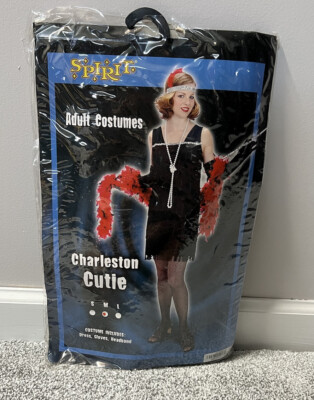 adult black beaded flapper dress by spirit halloween NWT Women’s Charleston Cutie Costume Size Medium Hit the dance floor SID-FD1935 Kendall, Hailey, and Laura Style Code:H0903