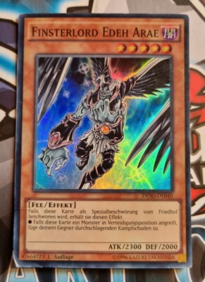 Yugioh Finsterlord Edeh Arae SuperRare 1.Auflage MediumPlayed Deutsch