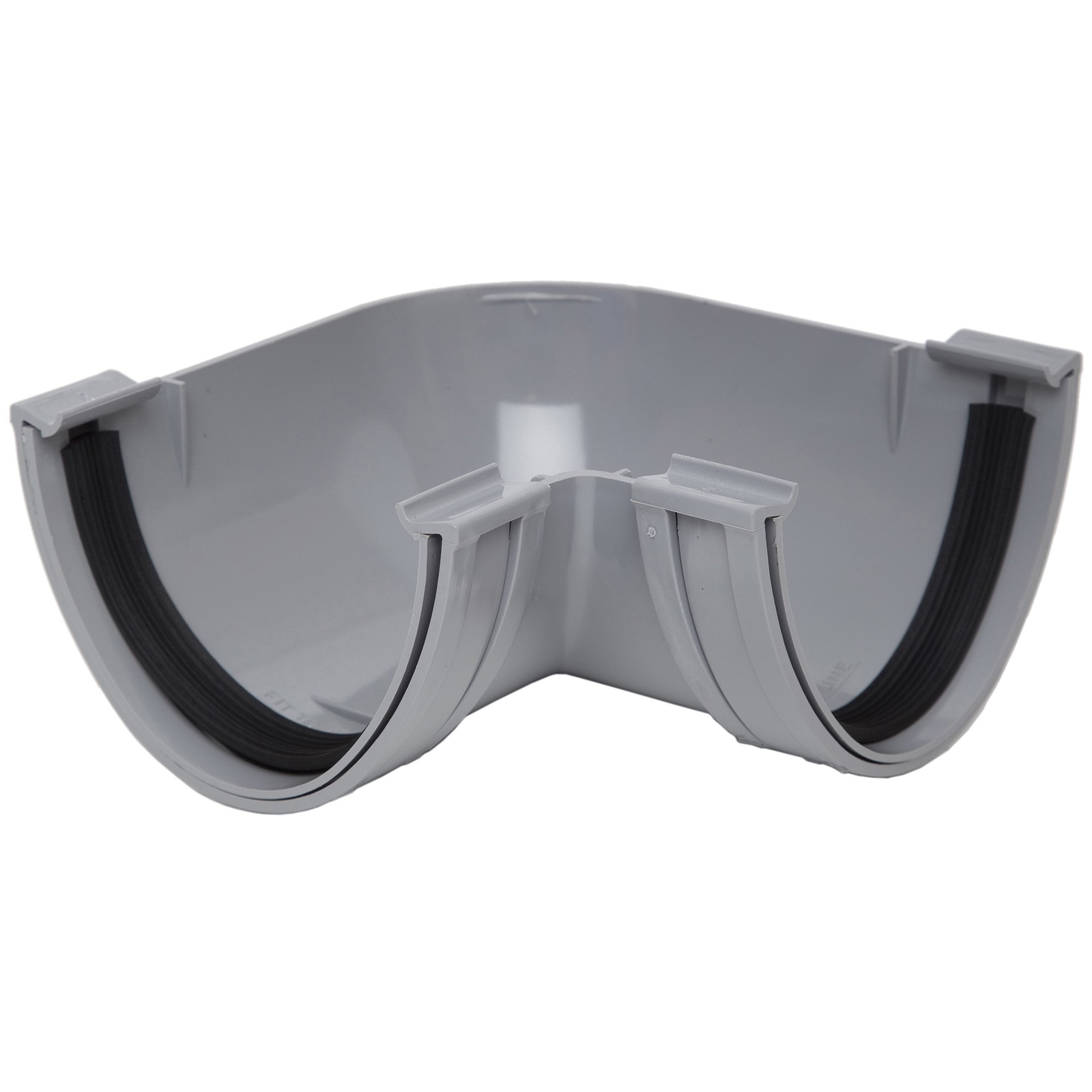Polypipe RD503G Polyflow Gutter 90 Degree Angle Grey