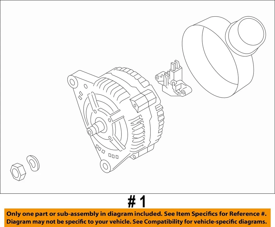 Alternador usado compatible con: Audi A4 2017 grado A Foto 4 de 4