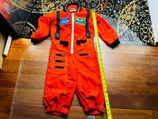 NASA Commander Astronaut Jumpsuit Kids Size 2-3Years Orange Costume Halloween