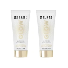 (2) Milani Glow Gel Cleanser Electrolyte Coconut Water Blend - 3.4 oz. Each