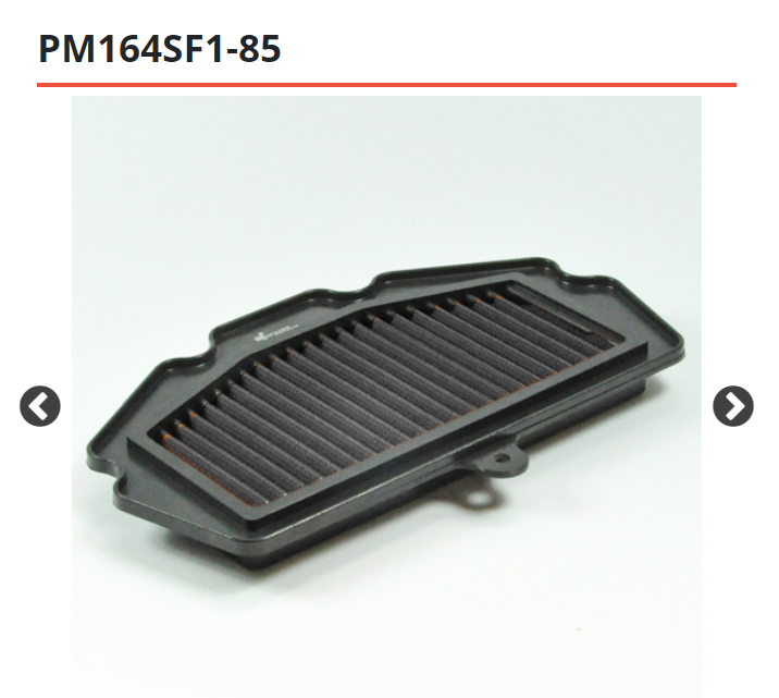 ジェネレーション2 Sport Air Filter P08F1-85 Sprint Filter Kawasaki 400 ZX-4RR