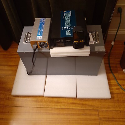 48 volt 100 amp hour lithium battery with charger and 1500Watt inverter