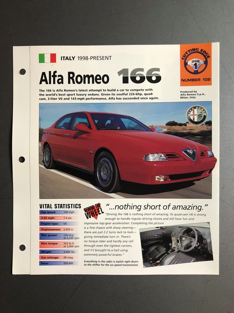 1998 Alfa Romeo 166 Sedan IMP 